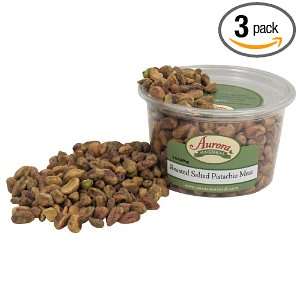 Aurora Products Inc. Pistachio Meat Roasted Salted, 9 Ounce Tubs (Pack 