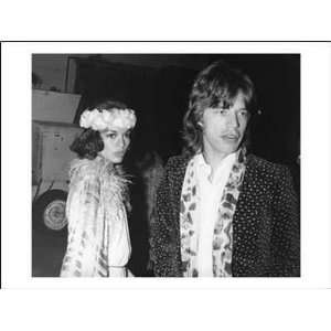 Bianca And Mick Jagger by Collection P. Size 24 inches width by 18 