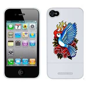  Bird with Flames and Flowers on Verizon iPhone 4 Case by 