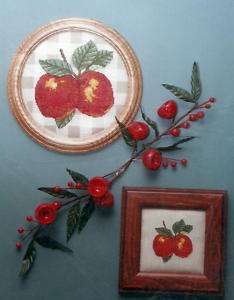 The Classic Stitch Apples on Plaid Pattern  
