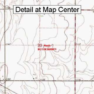  USGS Topographic Quadrangle Map   Nash, Oklahoma (Folded 