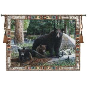 Black Bear Tapestry Wall Hanging