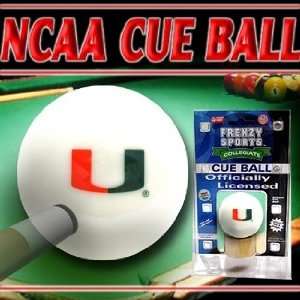  Miami Hurricanes NCAA Logo Cue Ball