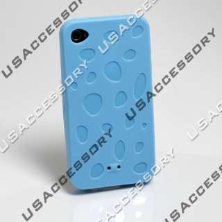 Baby Blue Silicone Case Cover for Apple iPhone 4 4G  