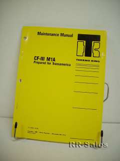 Esquema eléctrico manual de mantenimiento termo de rey CFIII M1A