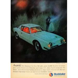   V8 Engine Avanti Studebaker Car   Original Print Ad