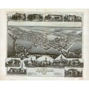  1888 Map View of Annville, Pennsylvania