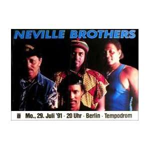 NEVILLE BROTHERS Berlin July 1991 Music Poster