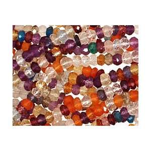   Carnelian, Rock Crystal) Faceted Rondelle 4mm Arts, Crafts & Sewing
