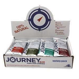  Journey Bar Savory Nutrition Bars, Variety Pack, 12 ea 