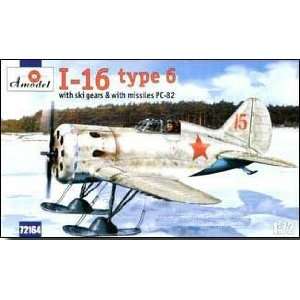   I16 Type 6 Soviet Fighter w/Skis & Missiles 1 72 Amodel Toys & Games