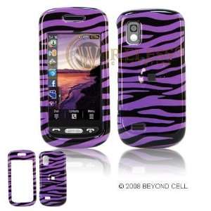 Samsung Infinity A887 PDA Purple/Black Zebra Design Protective Case 