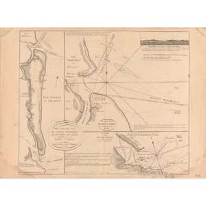  1778 French map of Amelia Island, Florida