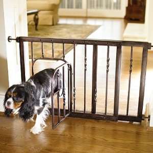    21 inch Expanding Pet Gate   Frontgate Dog Gate