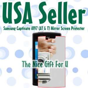 Mirror Screen Protector Film Samsung Captivate i897  