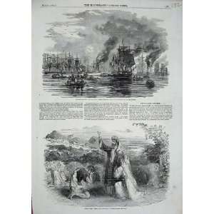  1851 Dury Lane Theatre Azael Ships Harbour Colliers War 