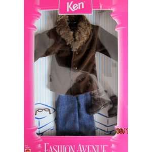  Barbie KEN Fashion Avenue Clothes   WINTER Jacket w Faux 