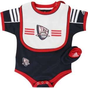   New Jersey Nets Infant Creeper Bib and Bootie Set