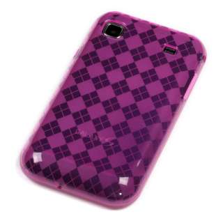 Hot Pink Argyle Candy Skin Cover SAMSUNG T959 Vibrant  