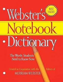   Merriam Websters Notebook Thesaurus by Merriam 