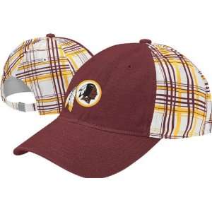  Washington Redskins Womens Plaid Adjustable Slouch Hat 