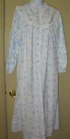 Misses Lanz Tyrolean or Floral Flannel Nightgown Assorted Sizes Colors 