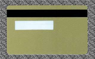   CR80 Gold Magnetic Stripe Cards Credit Card ID Type( Signature Panel