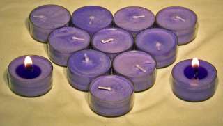 48 Mulberry Triple Scented Tealights Palm Wax Candle  