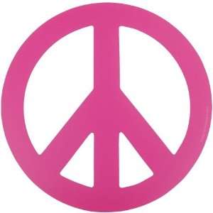  Pink Peace Auto Car Magnet 5 1/8 Diameter Everything 