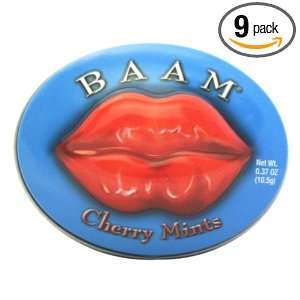 Baam Mints Cherry, .37 Ounce (Pack of 9)  Grocery 