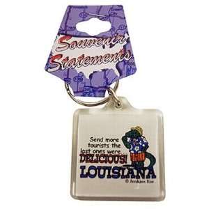  381708   Louisiana Keychain Lucite Gator Case Pack 96 