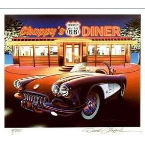  Corvette Prints Chappys Diner Print