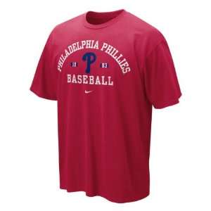   Philadelphia Phillies Nike Red Safety Squeeze Tee