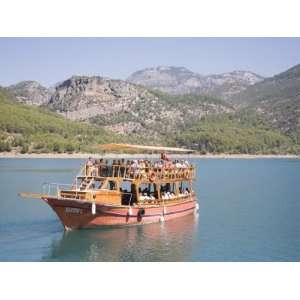 Tourist Boat, Green Canyon, Oymapinar Lake, Manavgat, Antalya Region 