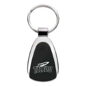  University of Toledo   Teardrop Keychain   Black Sports 