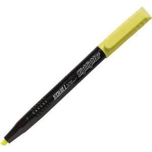  Quill Brand Pen Style Highlighters 12 Pack, Yellow Office 