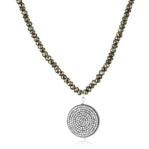  Mary Louise Gold Pave Pyrite Necklace Jewelry