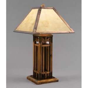   Table Lamp   Homestead Alder   Ocean Mist Paper