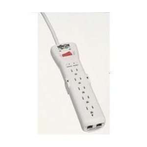   Outlet 7 Feet Cord 2470 Joule Gray Built In Power Switch Electronics