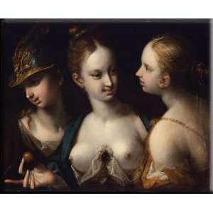  Pallas Athena, Venus and Juno 16x13 Streched Canvas Art by 