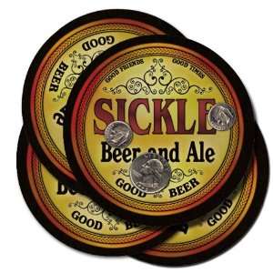  Sickle Beer and Ale Coaster Set