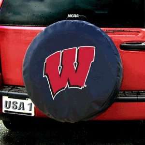  BSS   Wisconsin Badgers NCAA Spare Tire Cover (Black 