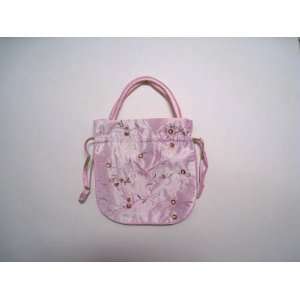 Beautiful Embroidery Cosmetics Bag   Pink Great Gift for Girls Ladies 
