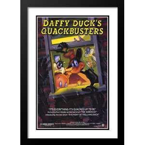 Daffy Ducks Quackbusters 32x45 Framed and Double Matted Movie Poster 