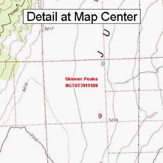  USGS Topographic Quadrangle Map   Skinner Peaks, Utah 