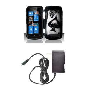 Nokia Lumia 710 (T Mobile) Premium Combo Pack   Black Ace Spade Poker 