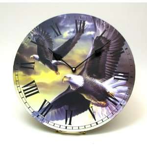  Round Soaring Eagles Clock