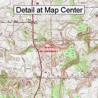  USGS Topographic Quadrangle Map   Bristol, Indiana (Folded 