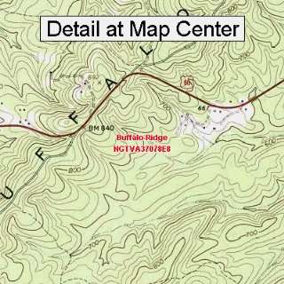  USGS Topographic Quadrangle Map   Buffalo Ridge, Virginia 