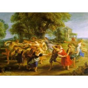   Peasant Dance Peter Paul Rubens Hand Painted Art